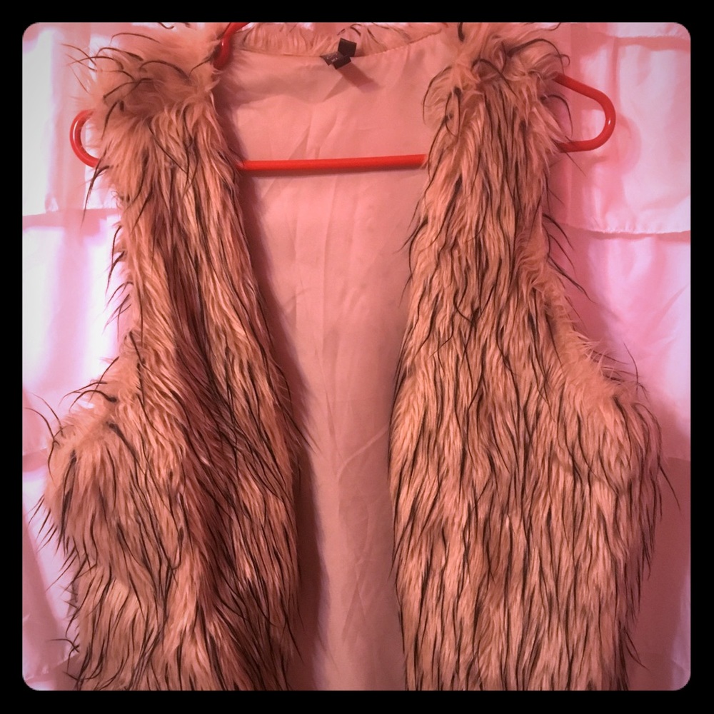 Fur vest.